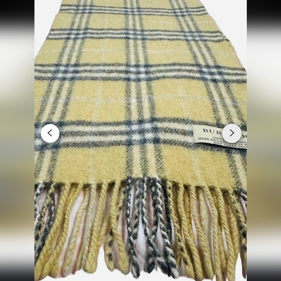 Burberry Vintage Scarf Nova Check lambs Wool scotland 90s - Picture 2 of 11